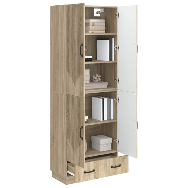Skåpset 2 pcs Sonoma-ek Konstruerat trä