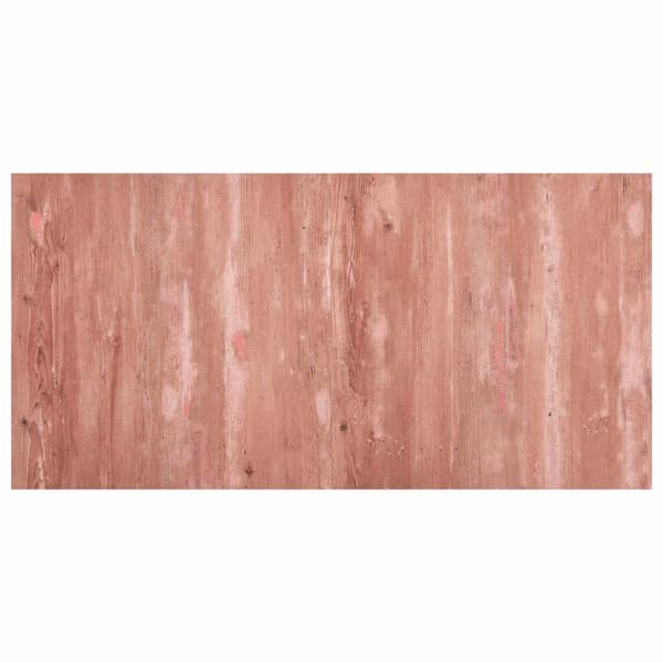 Golvplank 55 pcs Röd 5,11 m² PVC