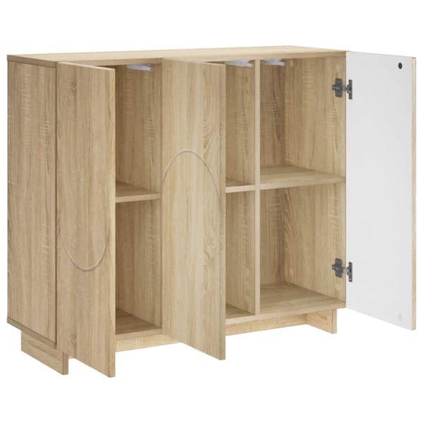 Sideboard Sonoma-ek 85.5 x 31 x 75 cm Konstruerat trä