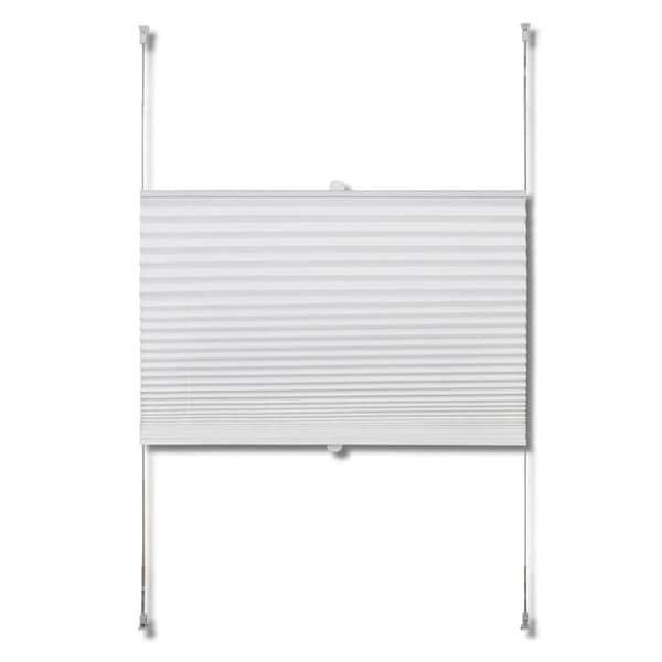 Plisségardin 60x100 cm vit