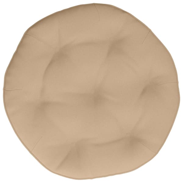 Hängstolskudde VIANEN 100% Polyester Sand Ø 40 x 10 cm