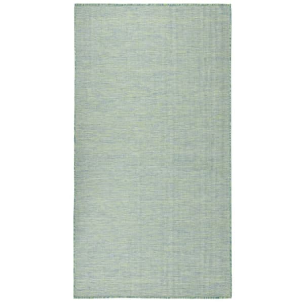 Utomhusmatta plattvävd 140x200 cm turkos