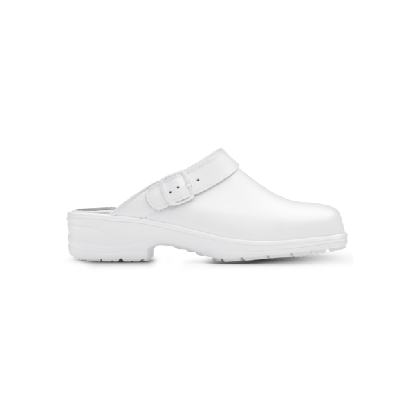 Birka Backstrap Work Clog White Unisex