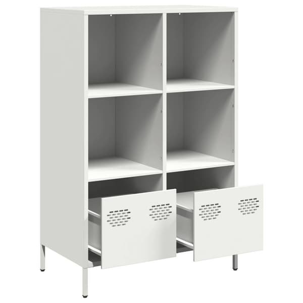 Högskåp vit 68x39x103,5 cm stål