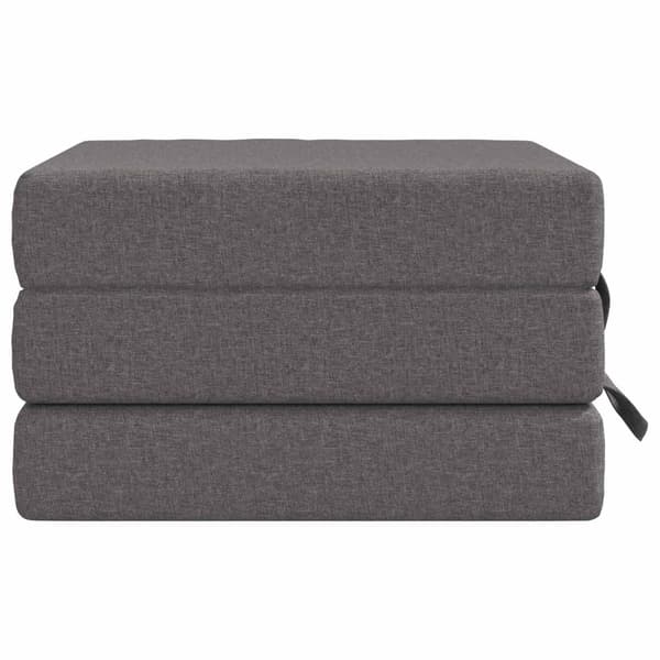 Fällbar Soffbed 75 x 63 x 45 cm Ljusgrå