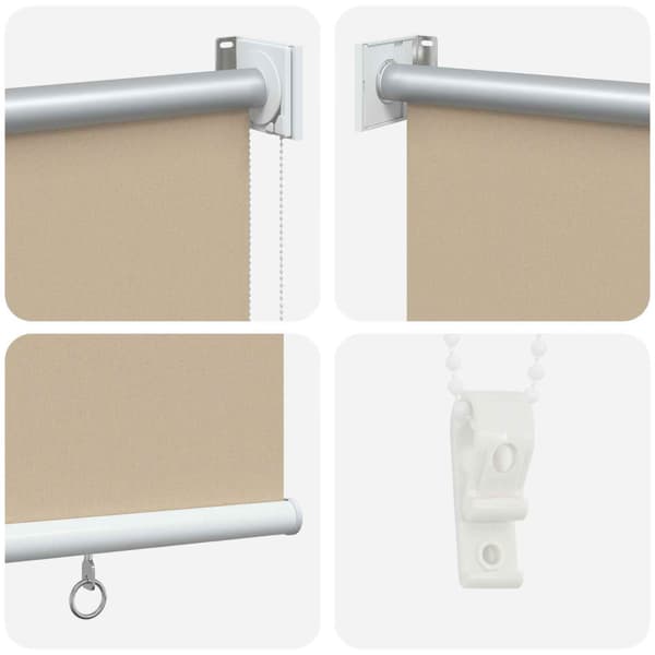 Rullgardin UV-skydd Beige 140 x 230 cm Polyester