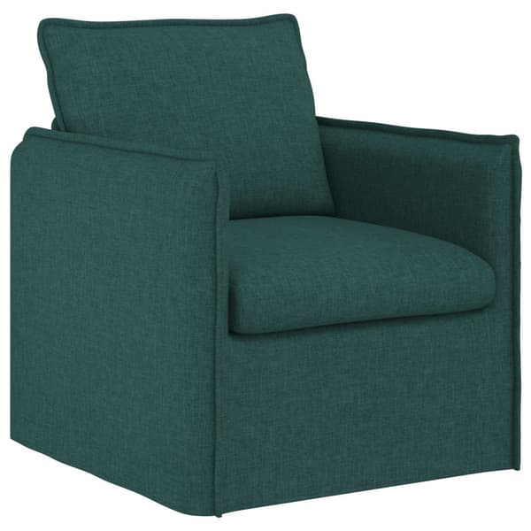 Soffset 2 pcs Mörkgrön 196 x 82 x 85 cm Tyg