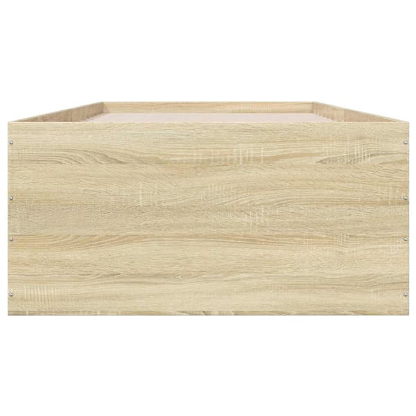 Golvsängsram Sonoma-ek 80 x 200 cm Konstruerat trä