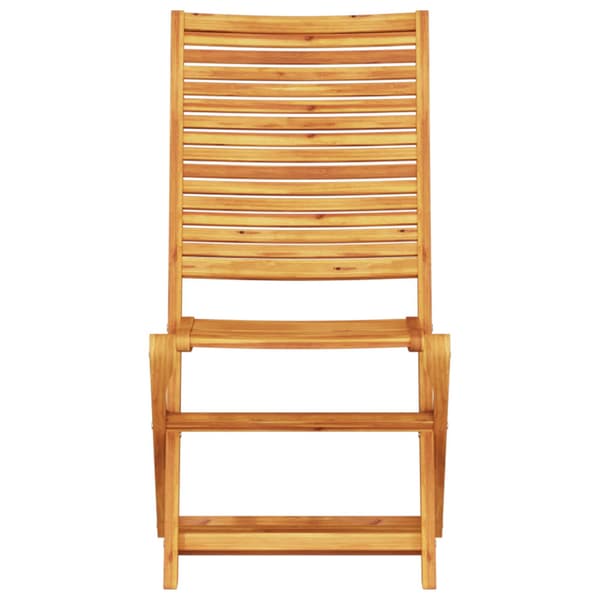 Fällbart bistroset 3 pcs Brun Massivt Akaciaträ