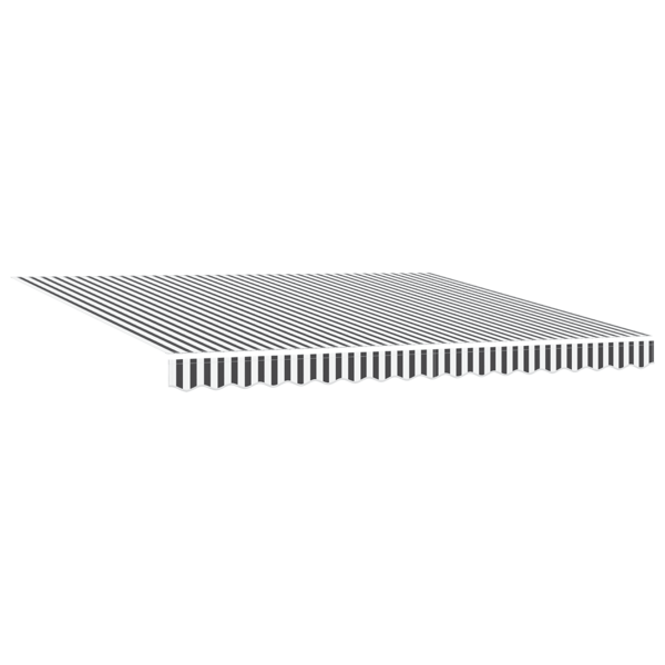 Markisram Antracit och vitt 400 × 300 cm
