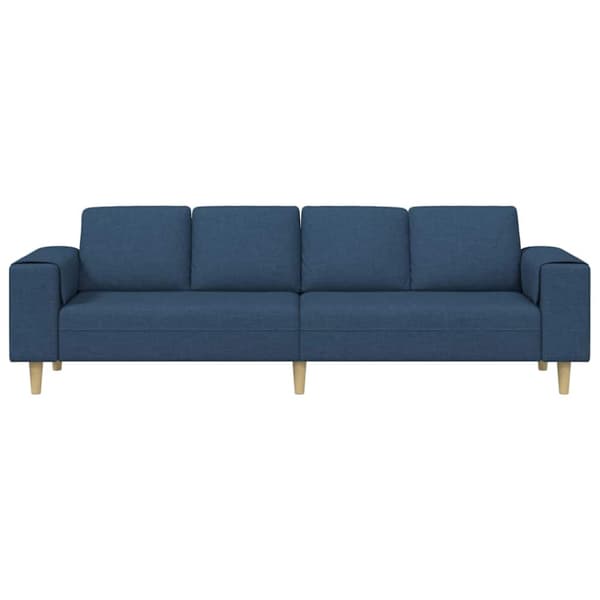Vardagsrumsoffa Blå 250 x 77 x 76 cm Polyester