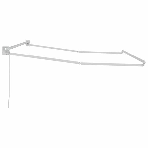 Utdragbar markisram Vit 350 x 250 cm Aluminium