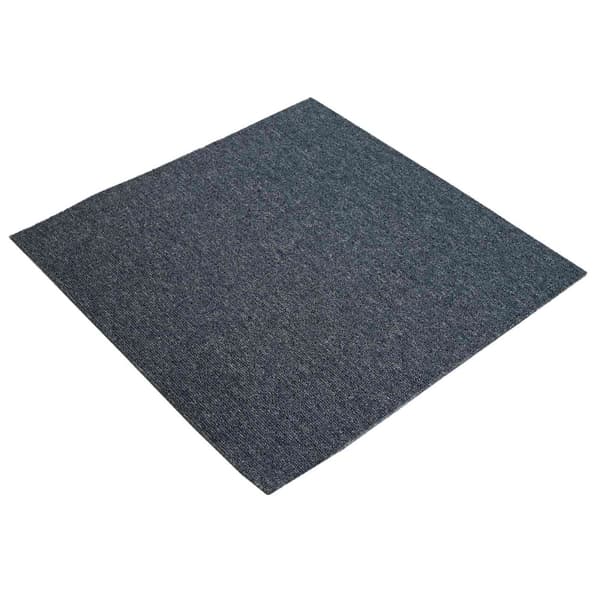 Mattan platta Blå Grå 50 x 50 cm 4 pcs PP och Bitumen