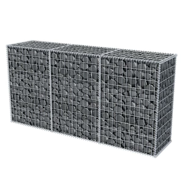 Gabionkorg galvaniserat stål 200x50x100 cm