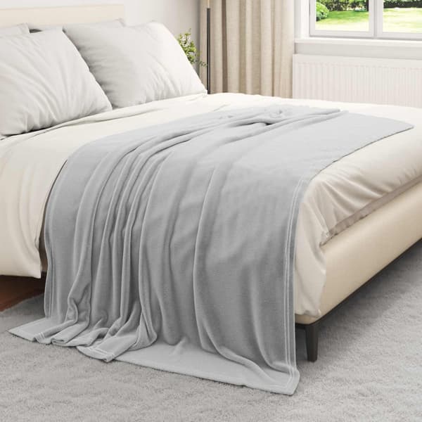 Filtar 6 pcs Grå 150 x 200 cm Fleece