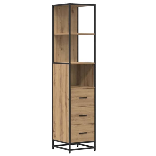 Badrumsmöbelset med låda 4 pcs Artisan Ek Konstruerat trä