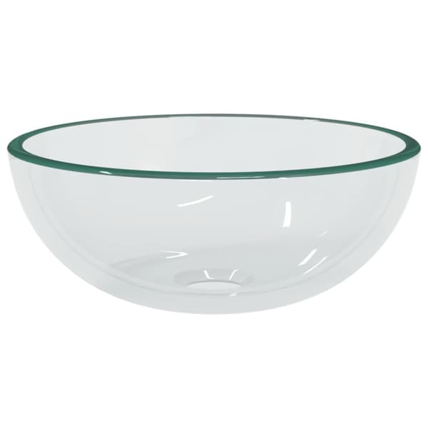 Handfat härdat glas 30x12 cm transparent