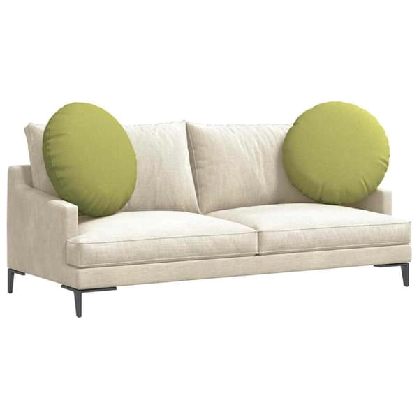 Sittkuddar 2 pcs Ljusgrön Ø80 x 29 cm tyg