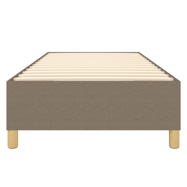 Boxspring-sängram Taupe 80x200cm tyg