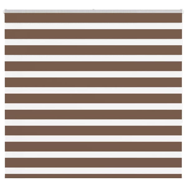 Rullgardin zebra brun 155x150 cm tyg bredd 150,9 cm polyester