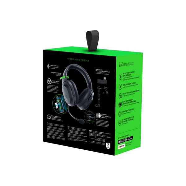 Razer Barracuda X - headset - 3,5 mm kontakt, USB-C