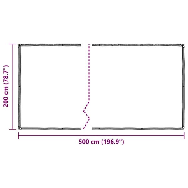 Växtskydd med öljetter 2x5 m polyeten