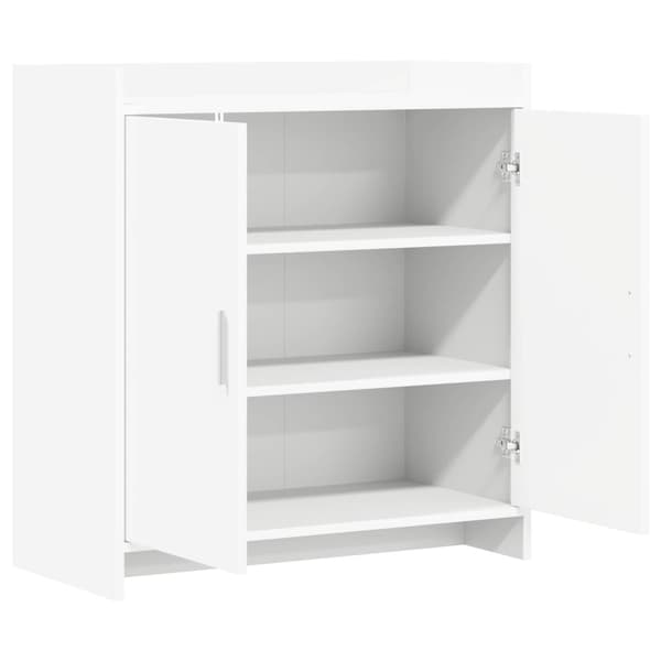 Sideboard Vit 72 x 36 x 80 cm Konstruerat trä