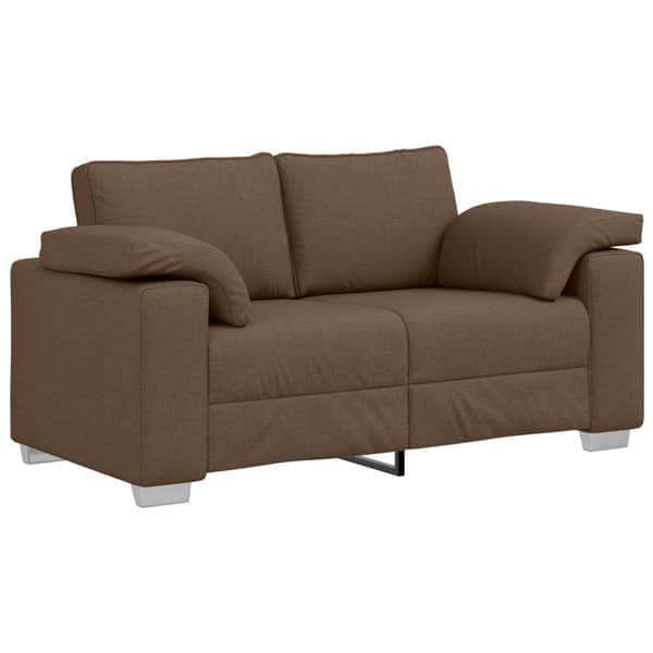 Tvåsitssoffa Brun 160 cm tyg
