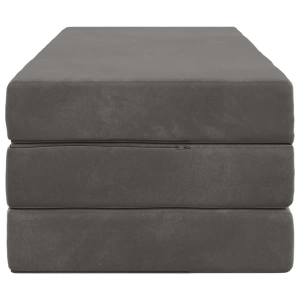 Fällbar Soffbed 160 x 67 x 45 cm Mörkgrå