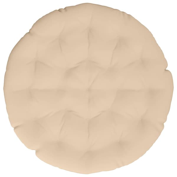 Papasan-kudde VIANEN 100% Polyester Gräddvit Ø 100 x 12 cm