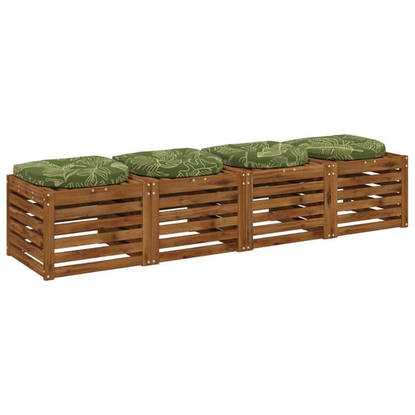4-delade Sittdynor 4 st 100% Polyester Bladdesign