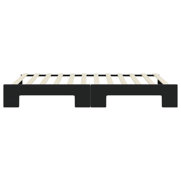Dagbädd utdragbar svart 100x200 cm sammet