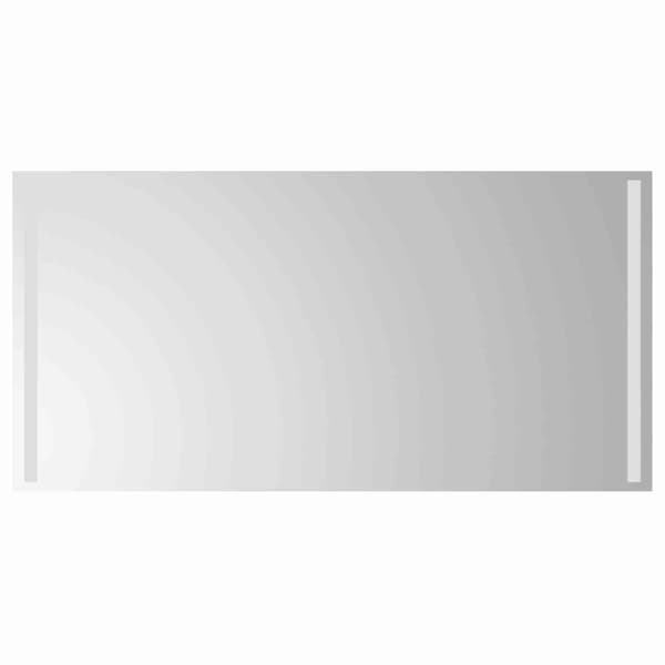LED Badrumsspegel Transparent 100 x 50 cm härdat glas