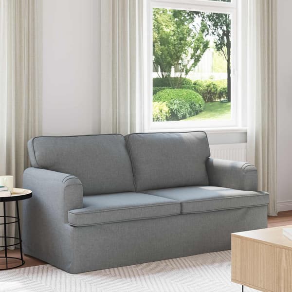 Soffa Ljusgrå 142 x 80 x 85 cm tyg