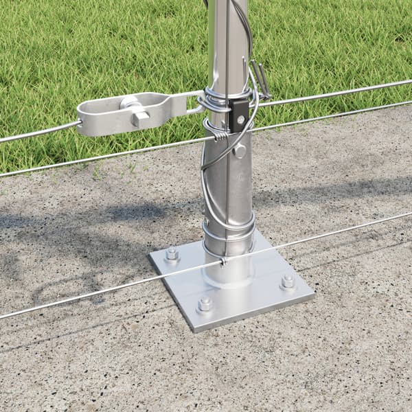 Stängselstolpe Galvaniserad 50 x 0,8 m Stål