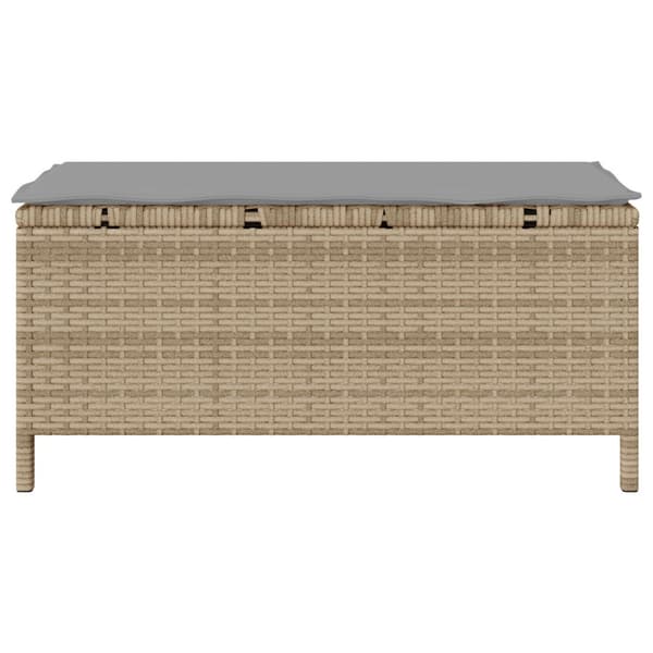 Trädgårdsmöbelset Beige konstrotting