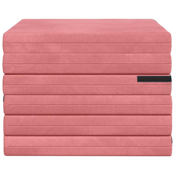Fällbar Soffbed 140 x 67 x 45 cm Rosa