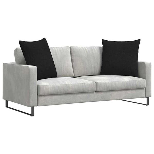 Sofakuddar 2 pcs Svart 60 x 60 cm tyg