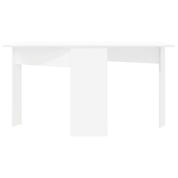 Matbord 138 x 70 x 73,5 cm Konstruerat trä Vit Rektangulär