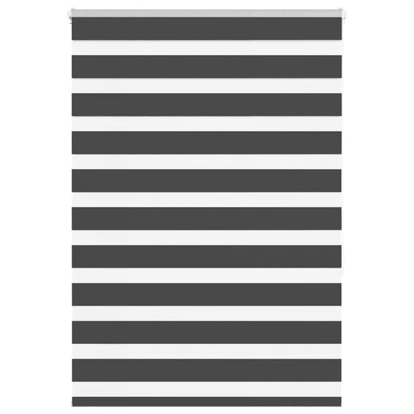 Rullgardin zebra svart 105x150 cm tyg bredd 100,9cm polyester