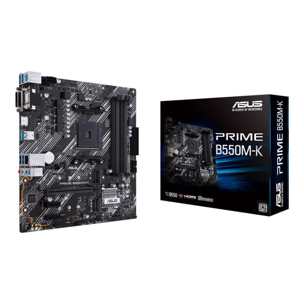 ASUS PRIME B550M-K - moderkort - micro ATX - Socket AM4 - AMD B550