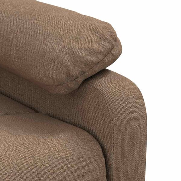 Reclinerfåtölj brun tyg