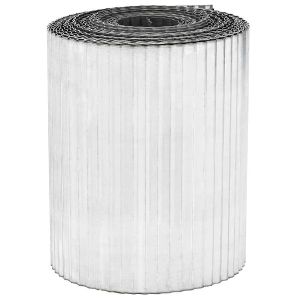 vidaxl Kant för gräsmatta 5 m x 10 cm Galvaniserat stål Silver