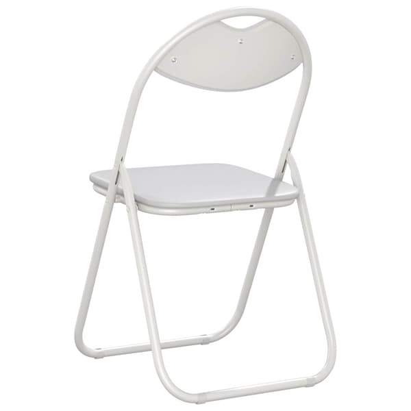 Fällstol 8 pcs Vit 48 x 43,5 x 81 cm Konstläder