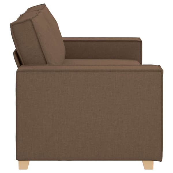 2-sitssoffa brun 180x78x84 cm tyg