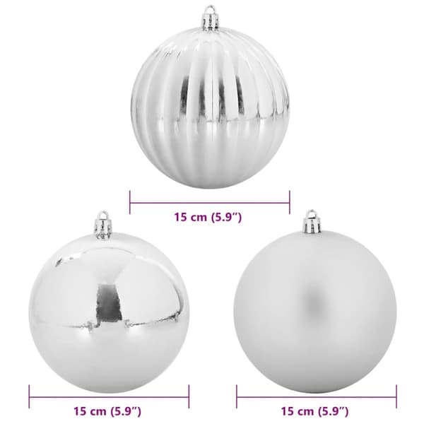 Julgirland Set XL 9 pcs Silver Plast