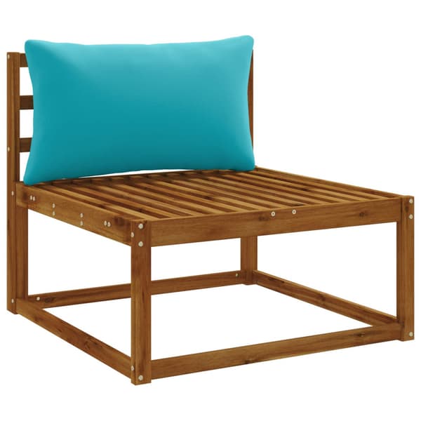 1-delad ryggkudde PUTTEN 100% Polyester Turkos 80 x 40 x 15 cm