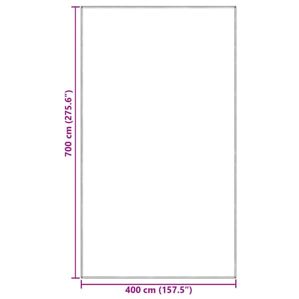 Tältmatta Blå och grå 700 x 400 cm polyeten