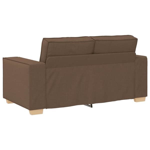 2-sitssoffa brun 160x78x84 cm tyg