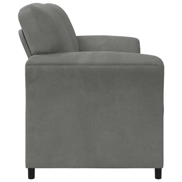 3-Sits soffa Mörkgrå 198 x 83 x 95 cm Sammet